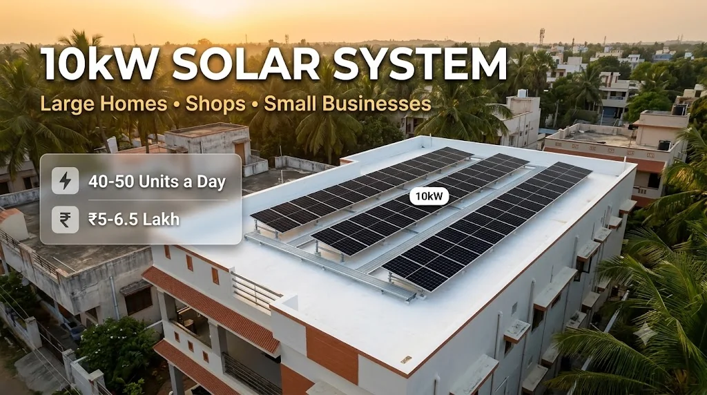 10kW Solar System: Price, Units & Who Needs It (TN 2026)
