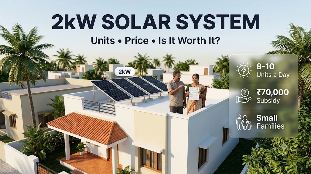 2kW Solar System: Units, Price & Is It Worth It? (TN 2026)