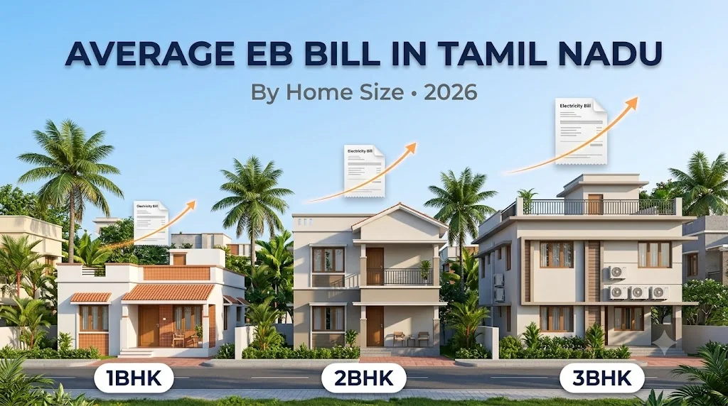 Average Electricity Bill in Tamil Nadu (By Home Size, 2026)
