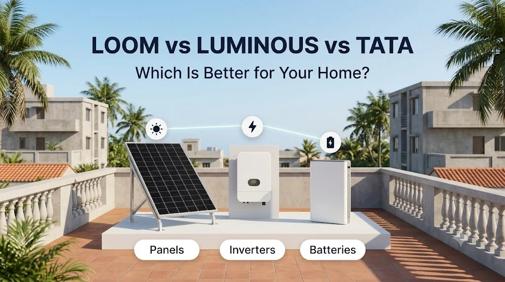 Loom vs Luminous vs Tata Solar: Which Is Better? (TN 2026)